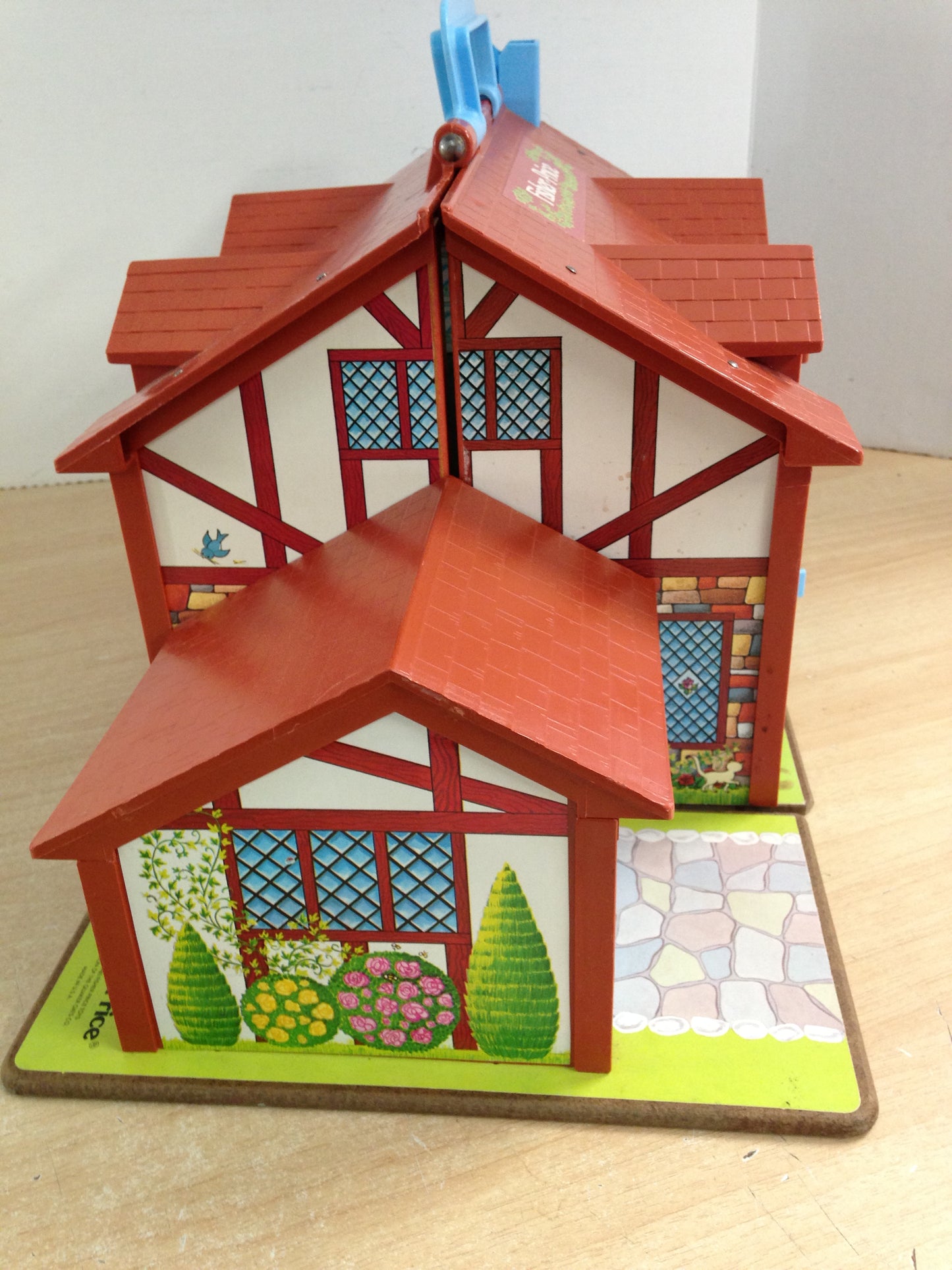 Fisher Price Vintage 1979 Play Family 952 Tudor Brown House With Nursery