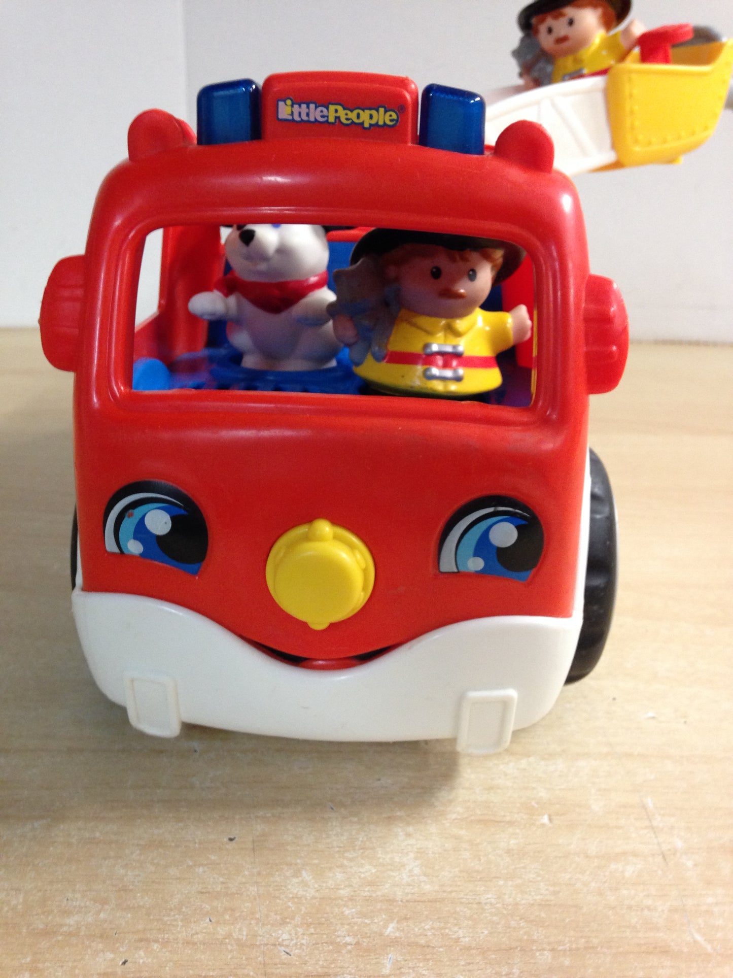 Fisher Price Little People Friends Real Sounds Fire Truck