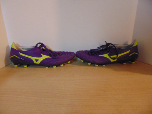 Football Soccer Shoes Cleats Men's Size 11 Mizuno Professional Model Purple As New
