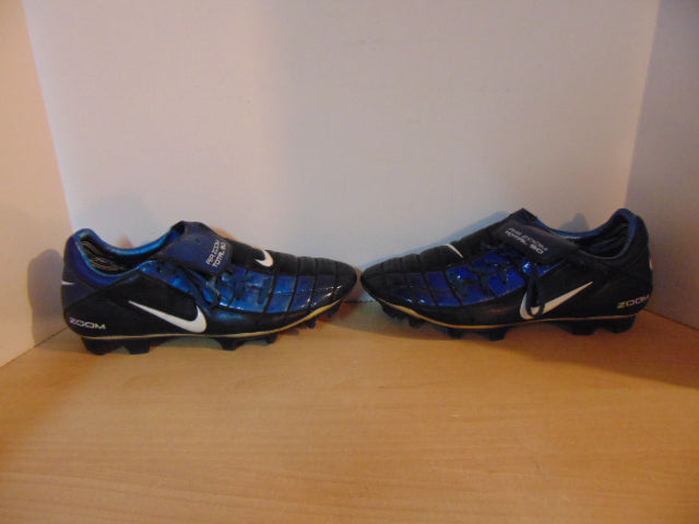 Football Soccer Shoes Cleats Men's Size 12 Nike Air Zoom Total 90 Blue Black Excellent