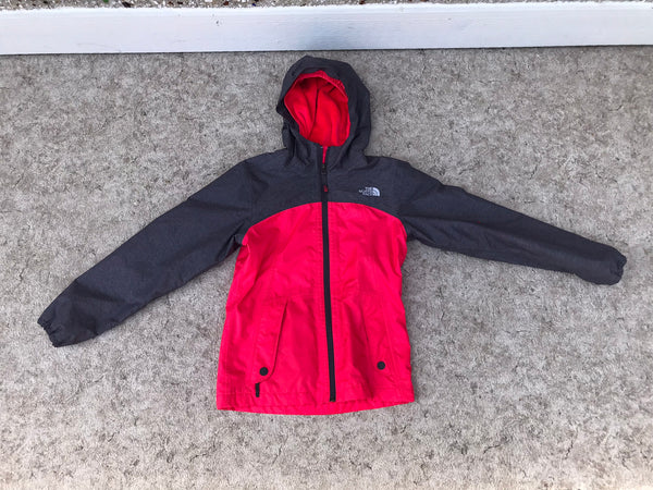 Fall Coat Child Size 10-12 The North Face Grey Raspberry Excellent