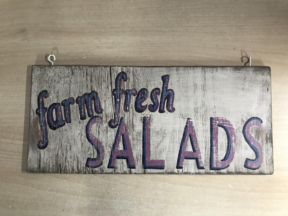 Farm and Garden Old Farm Stand Sign Perfect For Family Garden Or Farmers Market 1970's Hand Painted 18x8 inch