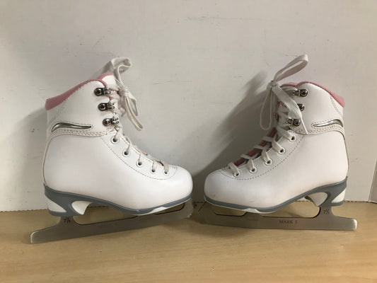 Figure Skates Child Size 12 Jackson Cameo Soft Skates White Pink New Demo Model