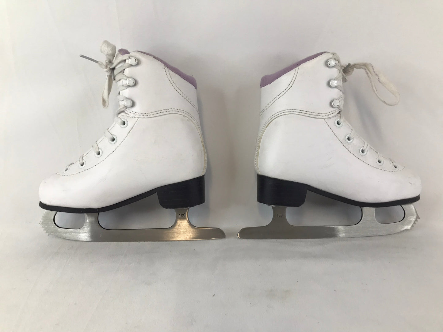 Figure Skates Child Size 12 Jackson Soft Skates White Purple Excellent