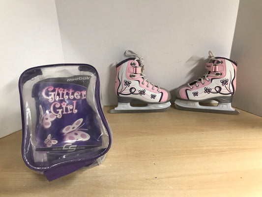 Figure Skates Child Size 12 Reebok Glitter Girl Pink Purple New In Bag