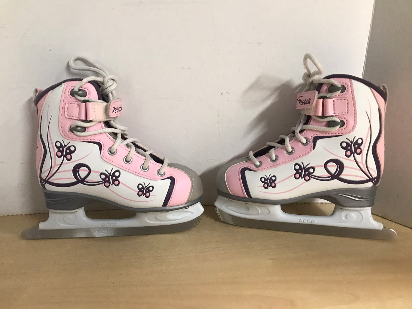 Figure Skates Child Size 12 Reebok Glitter Girl Pink Purple New In Bag