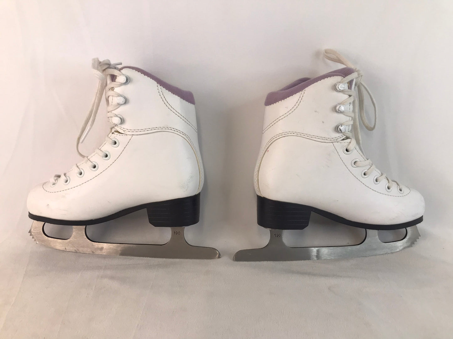 Figure Skates Child Size 13 Jackson Soft Skates White Purple Excellent