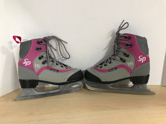 Figure Skates Child Size 5 CCM Pink Grey Soft Skate New Demo Model