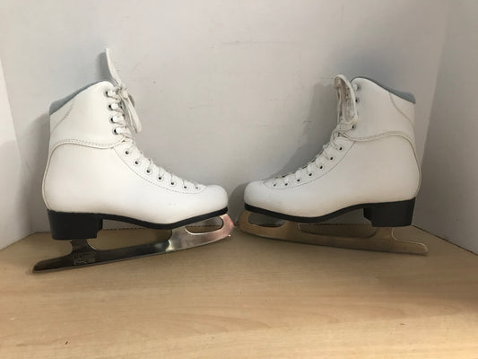 Figure Skates Child Size 5 Jackson Soft Skate White Blue Excellent