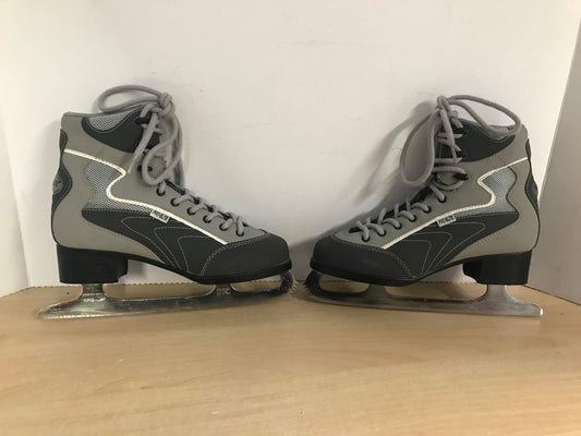 Figure Skates Child Size 5 Junior Pro Elite Soft Skates Grey Like New