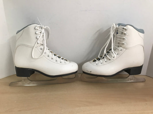 Figure Skates Child Size 5 Youth  Jackson Soft Skates White Blue Excellent