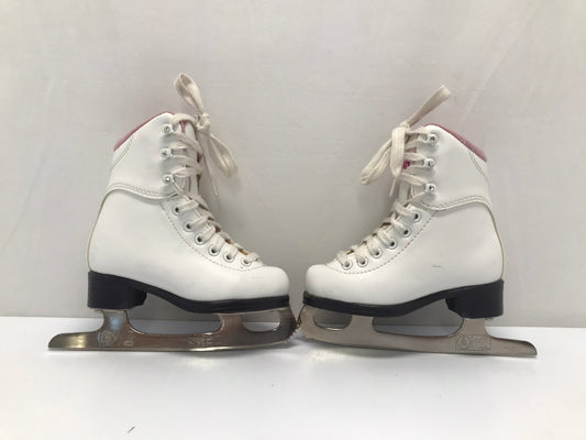 Figure Skates Child Size 9 Toddler Jackson Soft Skates White Pink As New