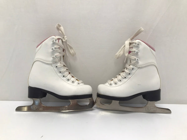Figure Skates Child Size 9 Toddler Jackson Soft Skates White Pink As New