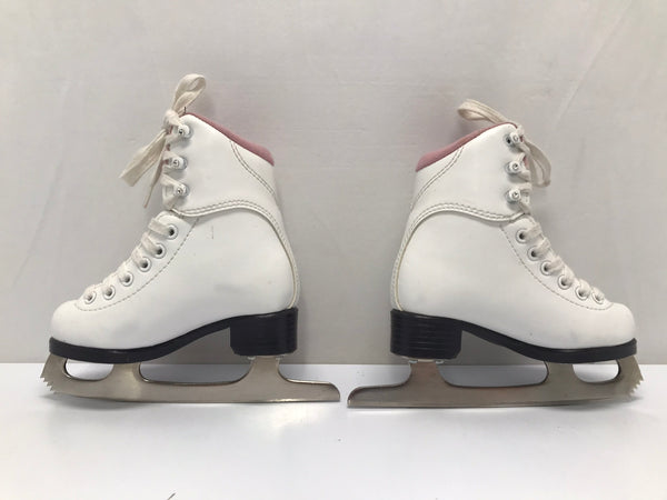 Figure Skates Child Size 9 Toddler Jackson Soft Skates White Pink As New