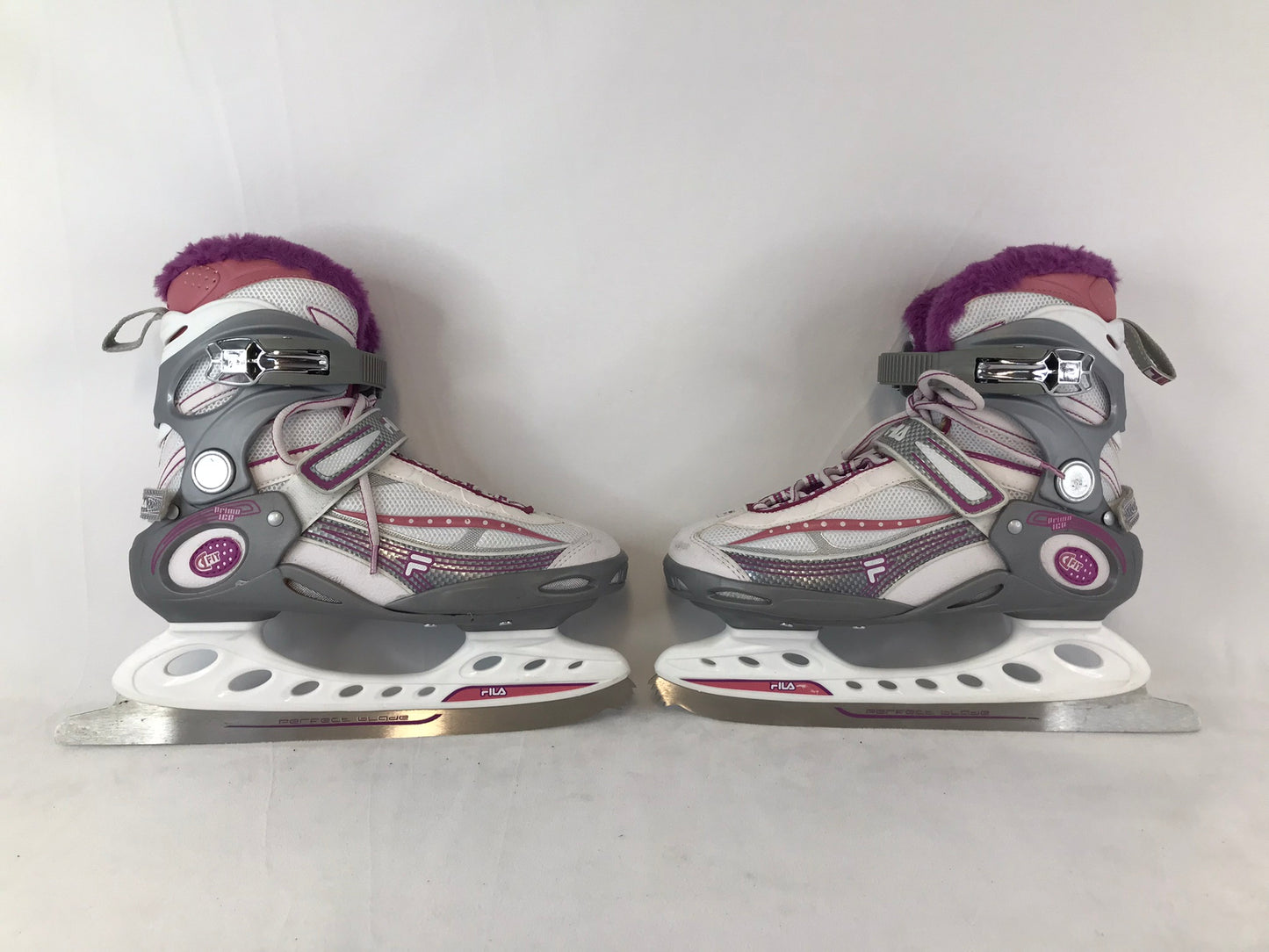 Figure Skates Ladies Size 6 Fila White Pink Grey New Demo Model