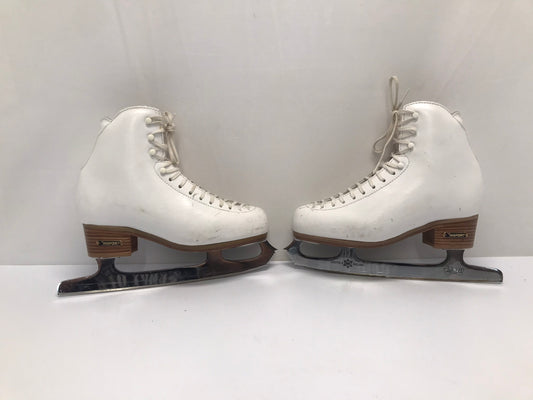 Figure Skates Ladies Size 6 Risport Excellence Professional Leather As New With MK Blades
