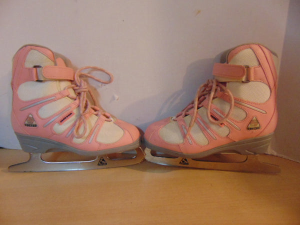 Figure Skates Child Size 3 Jackson Soft Skate Pink Grey Minor Wear
