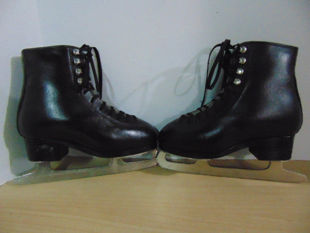 Figure Skates Child Size 2 Black leather Made in Australia Amazing Quality