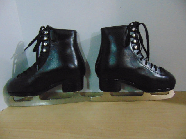 Figure Skates Child Size 2 Black leather Made in Australia Amazing Quality
