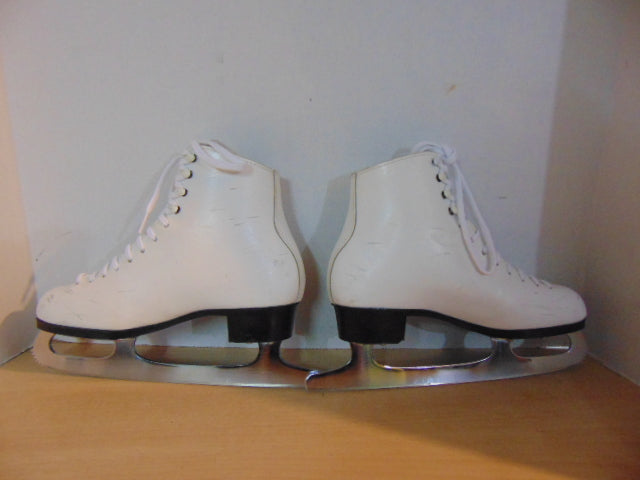 Figure Skates Ladies Size 6.5 E Jackson Leather With Mark II Blades Fantastic Quality