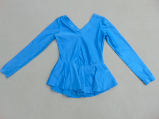 Figure Skating Dress Child Size 14-16 Blue Hand Made