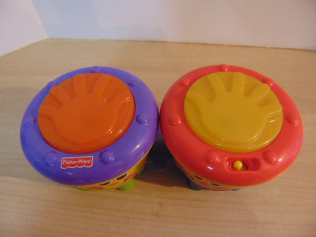 Fisher Price Go Baby Go Crawl Along Musical Bongo Drums Transforms 2 ways.  Complete with Batteries