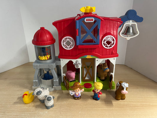 Fisher Price Little People Caring for Animals Farm Real Sounds As New