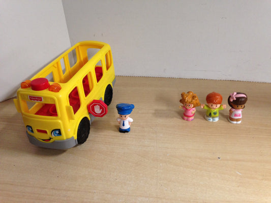 Fisher Price Little People Happy School Bus Real Sounds Excellent