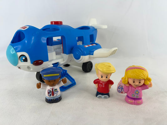 Fisher Price Little People Play Family Jet Airplane Real Sounds