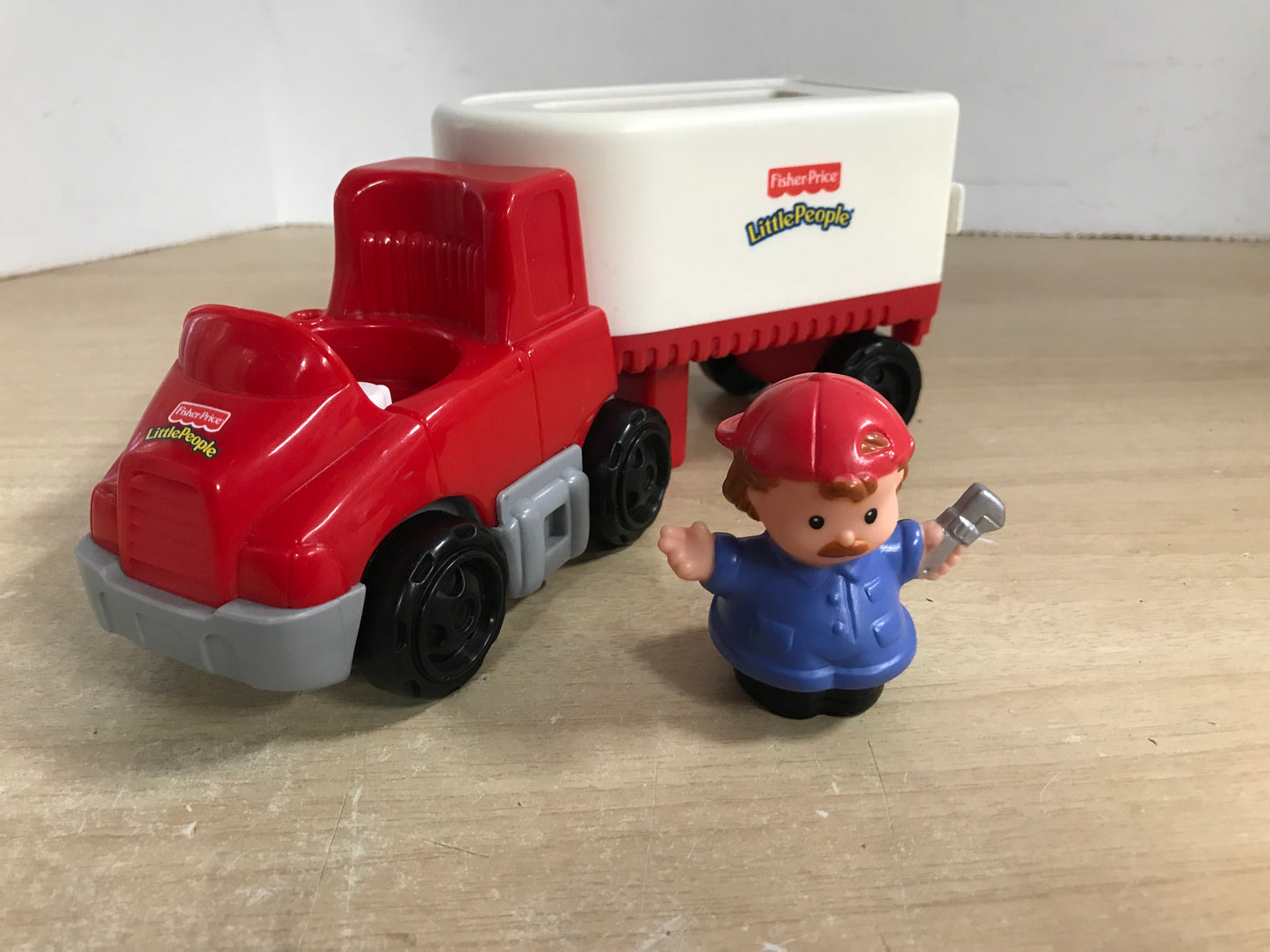 Fisher Price Little People RARE Semi Truck Food Delivery