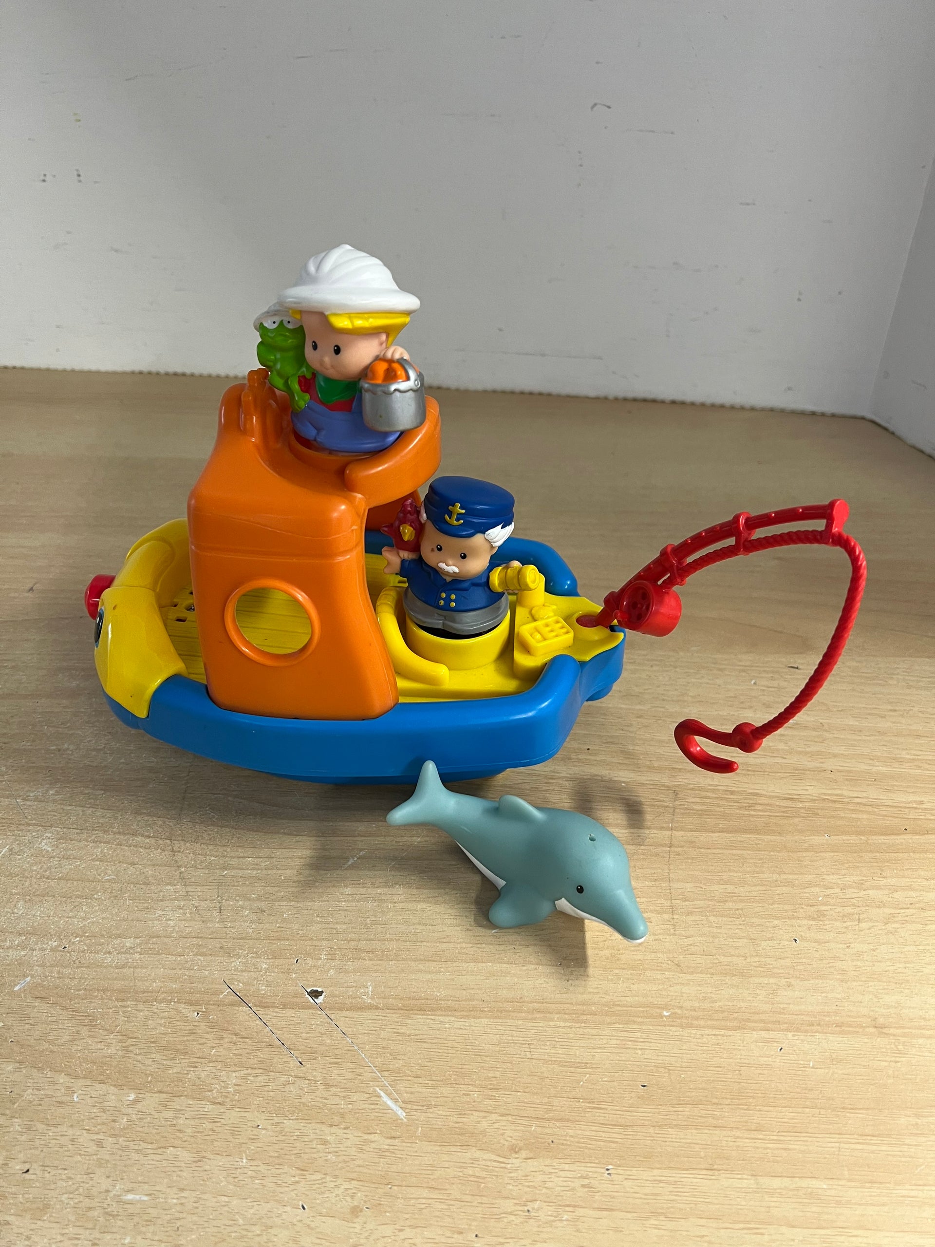 Fisher Price Little People Real Sounds Fishing Boat With Captain