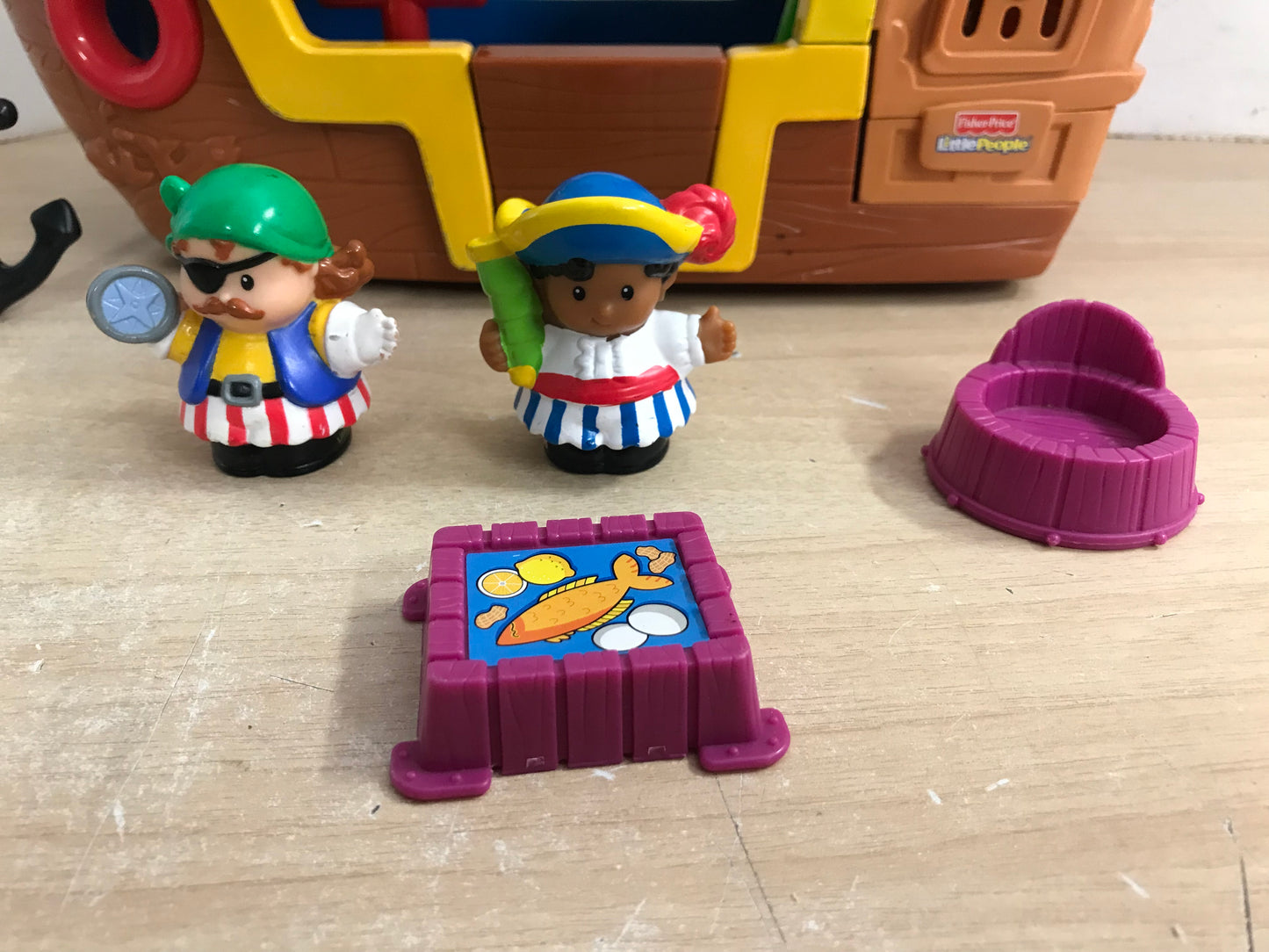 Fisher Price Little People Real Sounds Pirate Ship Loaded