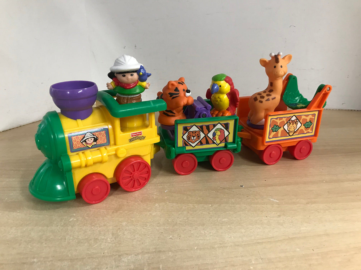 Fisher Price Little People Safari Train Set With Lady Driver
