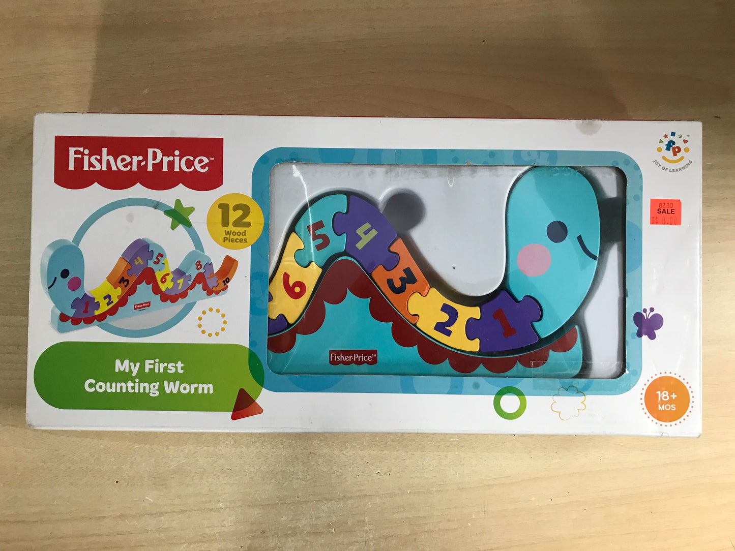 Fisher Price My First Counting Worm As New