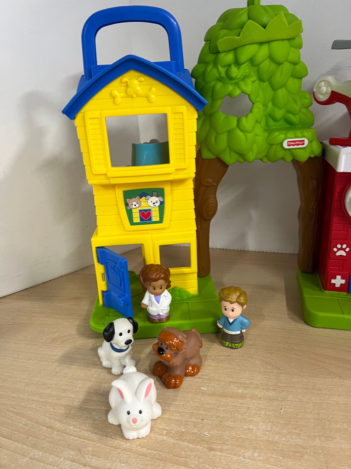 Fisher Price Rescue Fire and Vet's Hospital Real Sounds