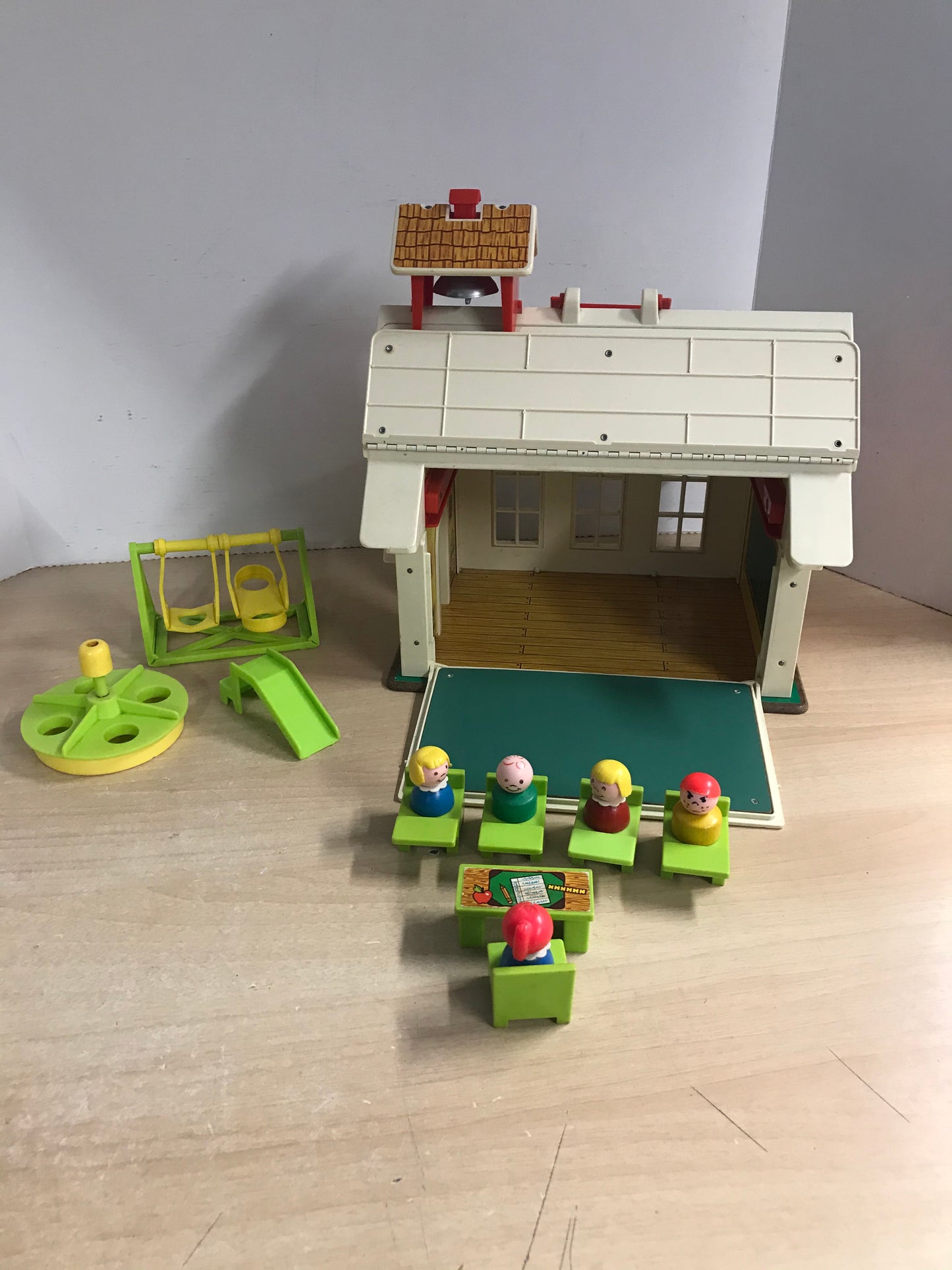 Fisher Price Vintage 1960's Play Family  School House