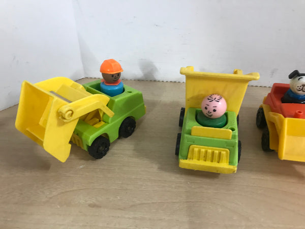 Fisher Price Vintage 1970'S Little People Construction Crew RARE