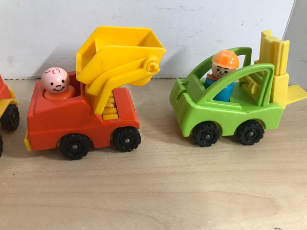 Fisher Price Vintage 1970'S Little People Construction Crew RARE