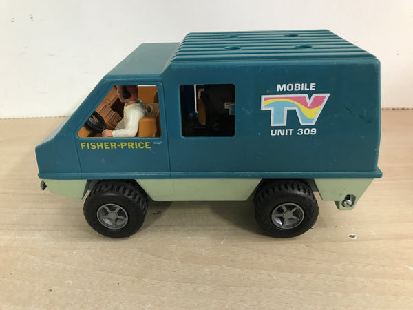 Fisher Price Vintage 1979 Adventure People Movie Van With Movie Equipment