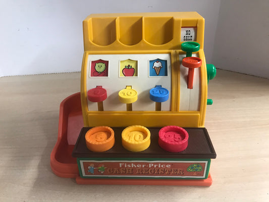 Fisher Price Vintage Cash Register With Coins