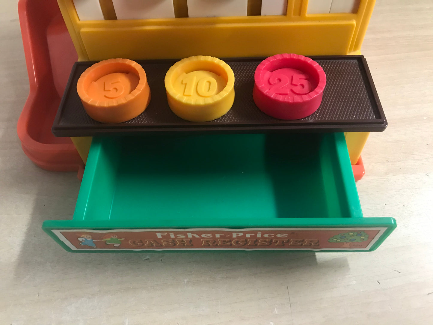 Fisher Price Vintage Cash Register With Coins