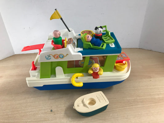 Fisher Price Vintage Little People 1972 Play Family Houseboat Complete 985 RARE
