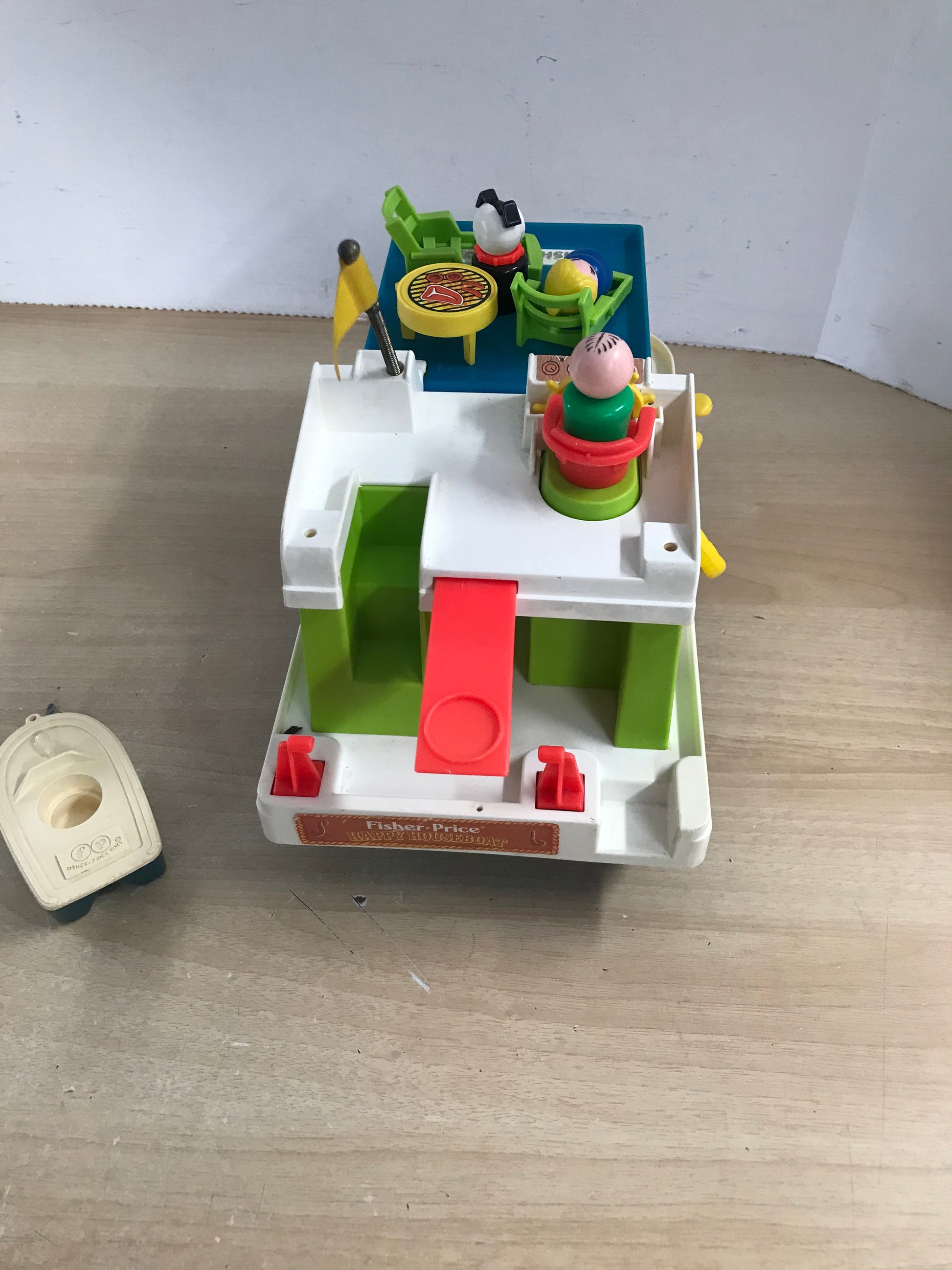 Fisher Price Vintage Little People 1972 Play Family Houseboat Complete 985 RARE