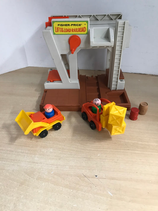 Fisher Price Vintage Little People 1978 Play Family Lift Load Railway RARE