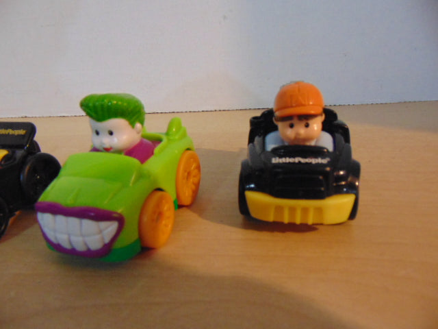 Fisher Price Little People Wheelies Race Cars Boys With The Joker  Too