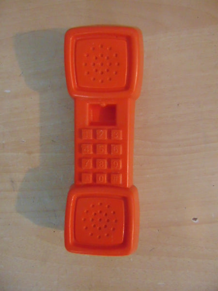 Fisher Price Play Family Kitchen Fun With Food Orange Play Phone Vintage 1987 Rare 7 inch