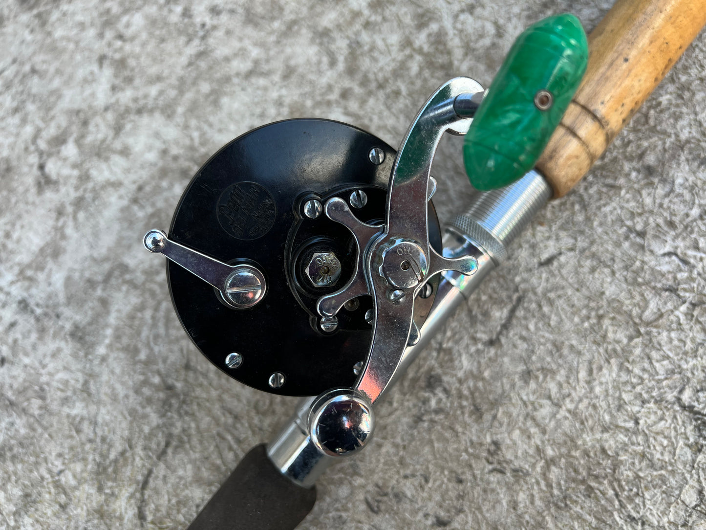 Fishing 7 Feet Halibut Rod With Penn Reel Made In USA Excellent Condition