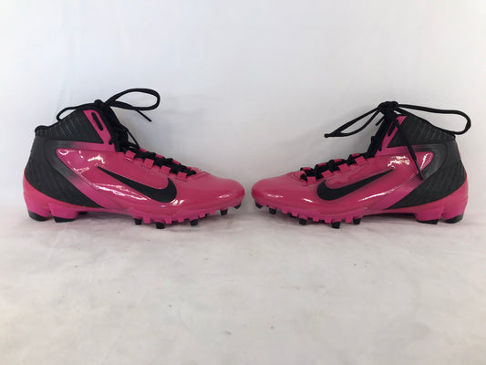 Football Rugby Cleats Men's Size 8 Nike Alpha Speed Fushia Black As New
