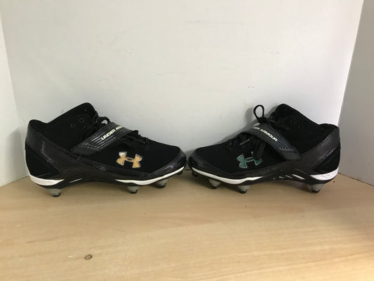 Football Rugby Shoes Cleats Men's Size 8 Under Armour As New Black