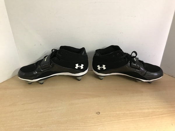 Football Rugby Shoes Cleats Men's Size 8 Under Armour As New Black